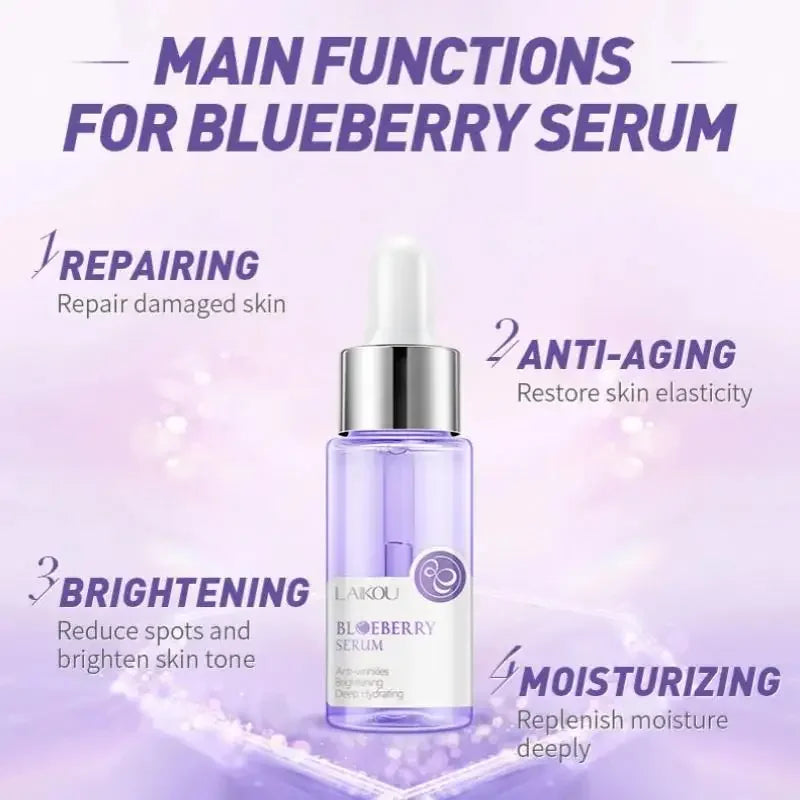 LAIKOU Blueberry Brightening Face Serum – Hydrating Essence Brightening Face Serum HIP