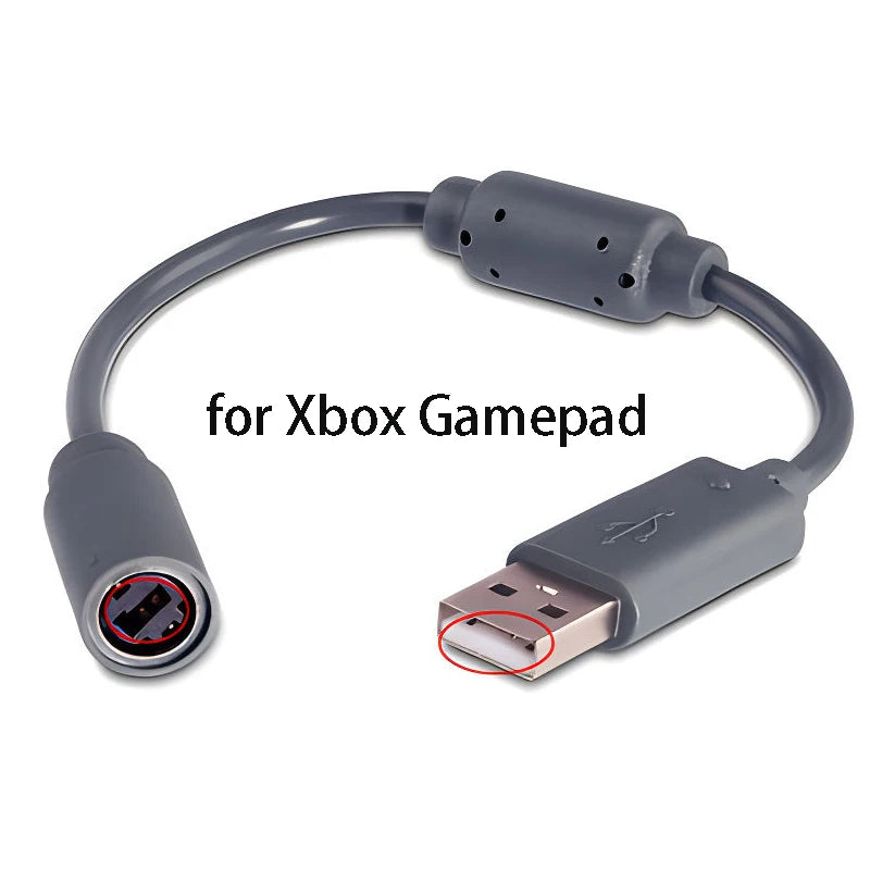 Xbox 360 Controller USB Breakaway Cable Splitter Adapter Controller Cable Adapter HIP