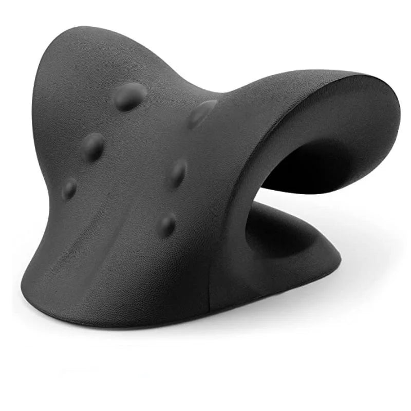 Cervical Neck Stretcher Traction Pillow – Shoulder Relaxer Cervical Traction Pillow HIP Black