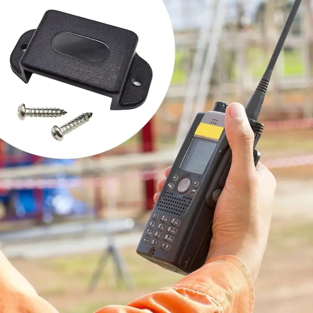 Universal Walkie Talkie Car Bracket – Screw Fix & Adhesive Car Radio Holder HIP