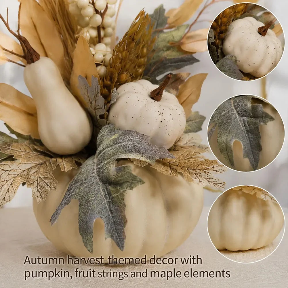 Halloween Decoration Artificial Floral Arrangement Artificial Pumpkin Flower for Porch DIY Crafts Halloween Office Decorations HIP
