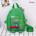 Kids Cartoon Dinosaur Backpack – Anti-Lost Toddler School Bag Kids Backpack HIP green