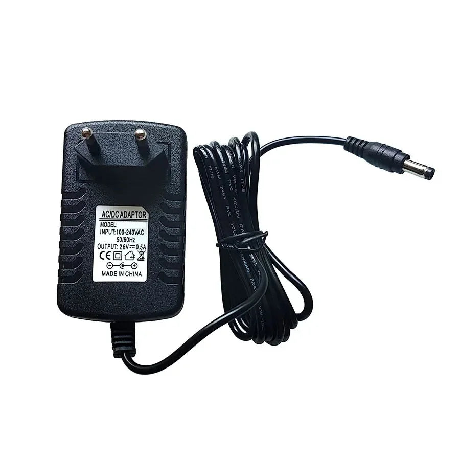 26V 0.5A Replacement Charger for iLife H50 Vacuum – 2m Cord Vacuum Charger Adapter HIP