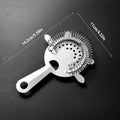Professional Stainless Steel Martini Cocktail Strainer Shaker Mixed Drink Wine Cup Ice Filter Bar Accessories Gadgets Bar Tools HIP A