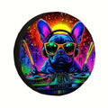 French Bulldog Spare Tire Cover – Machine Washable Polyester Spare Tire Cover HIP 1 14in