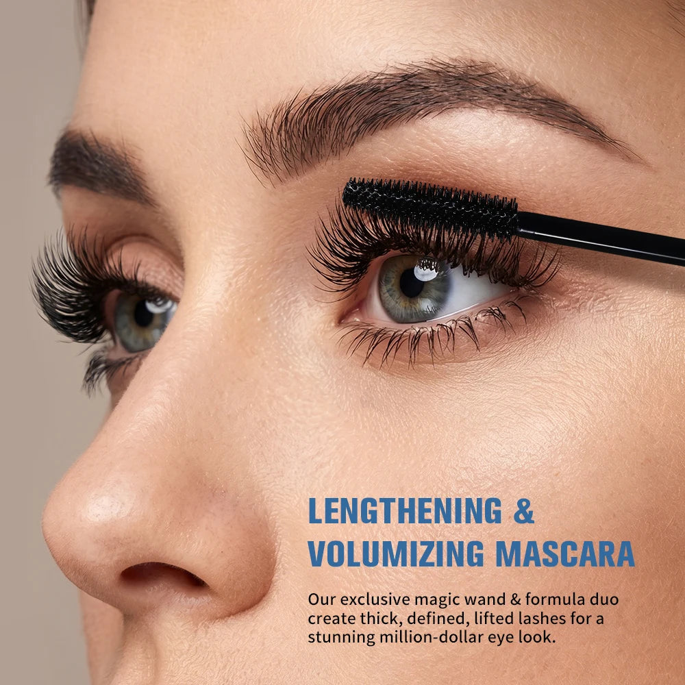 Lash Mascara Hypoallergenic Waterproof Long Lasting Volume Curling Lash Extension No Smudge For Sensitive Eyes HIP