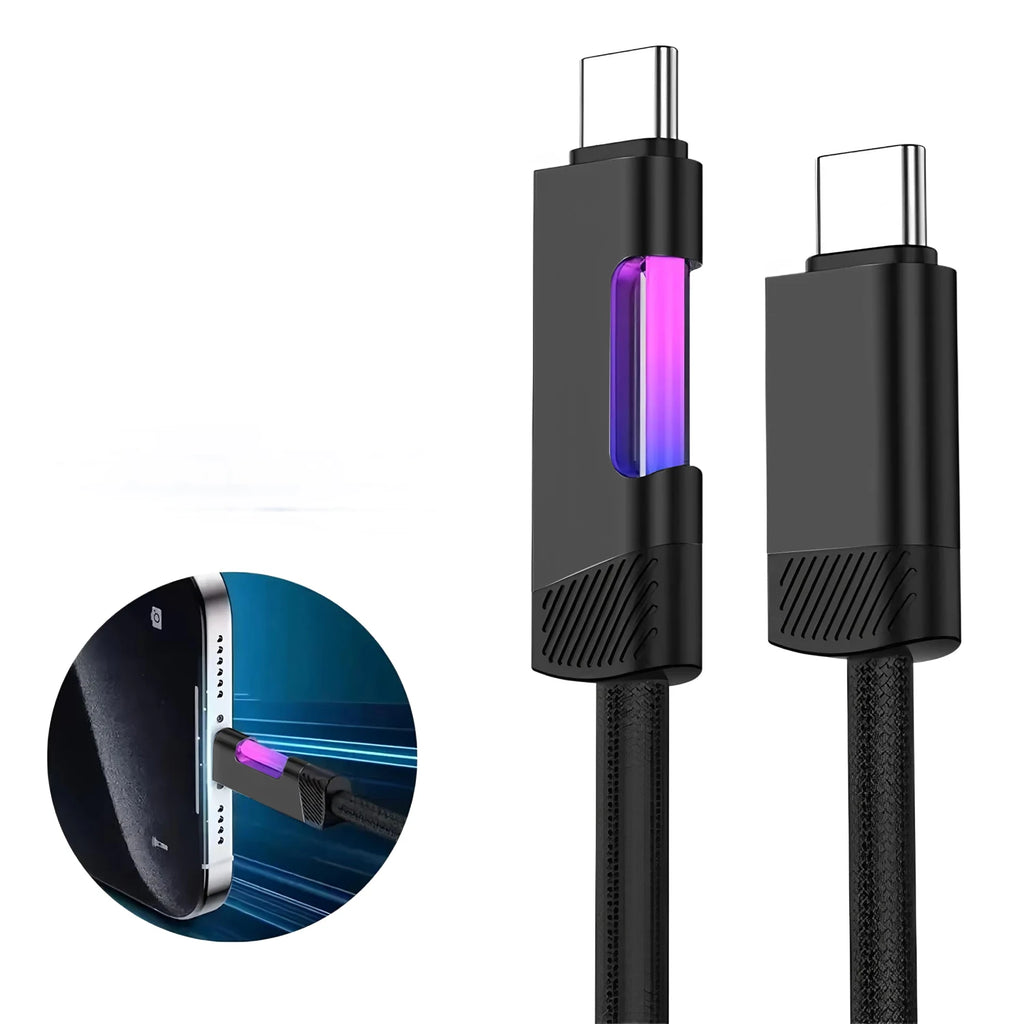 BESY USB-C Fast Charging Cable with LED Indicator – 3A PD USB-C Charging Cable HIP