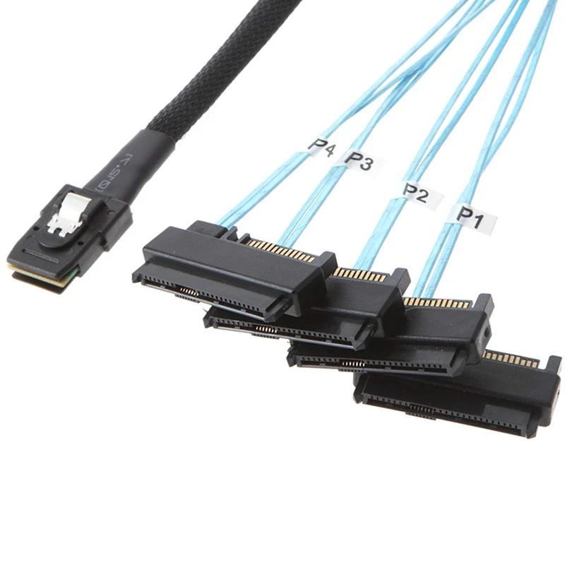 Mini SAS SFF-8087 to SFF-8482 Data Cable – 0.5M & 1M SAS Data Cable HIP