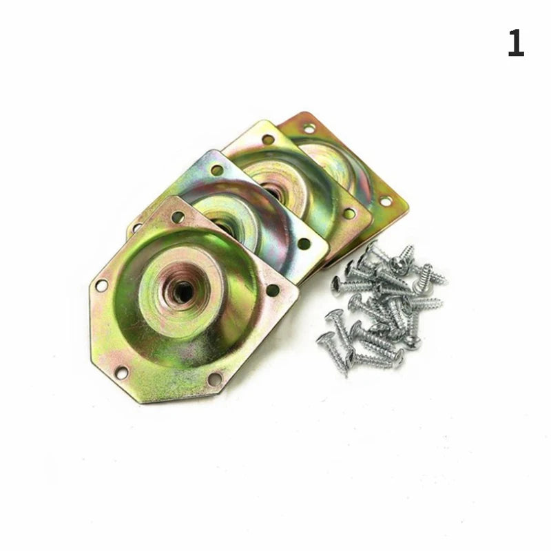 Angled Leg Fixing Plate Bracket for Furniture + Screws Furniture Leg Bracket HIP 1