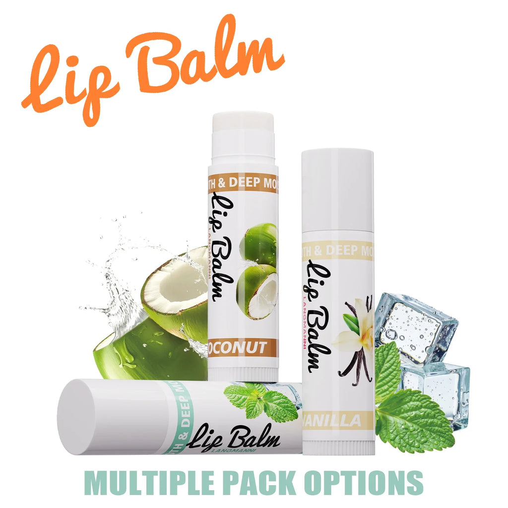 LANGMANNI 12-Flavor Fruit Lip Balm – Hydrating & Moisturizing Fruit Lip Balm HIP