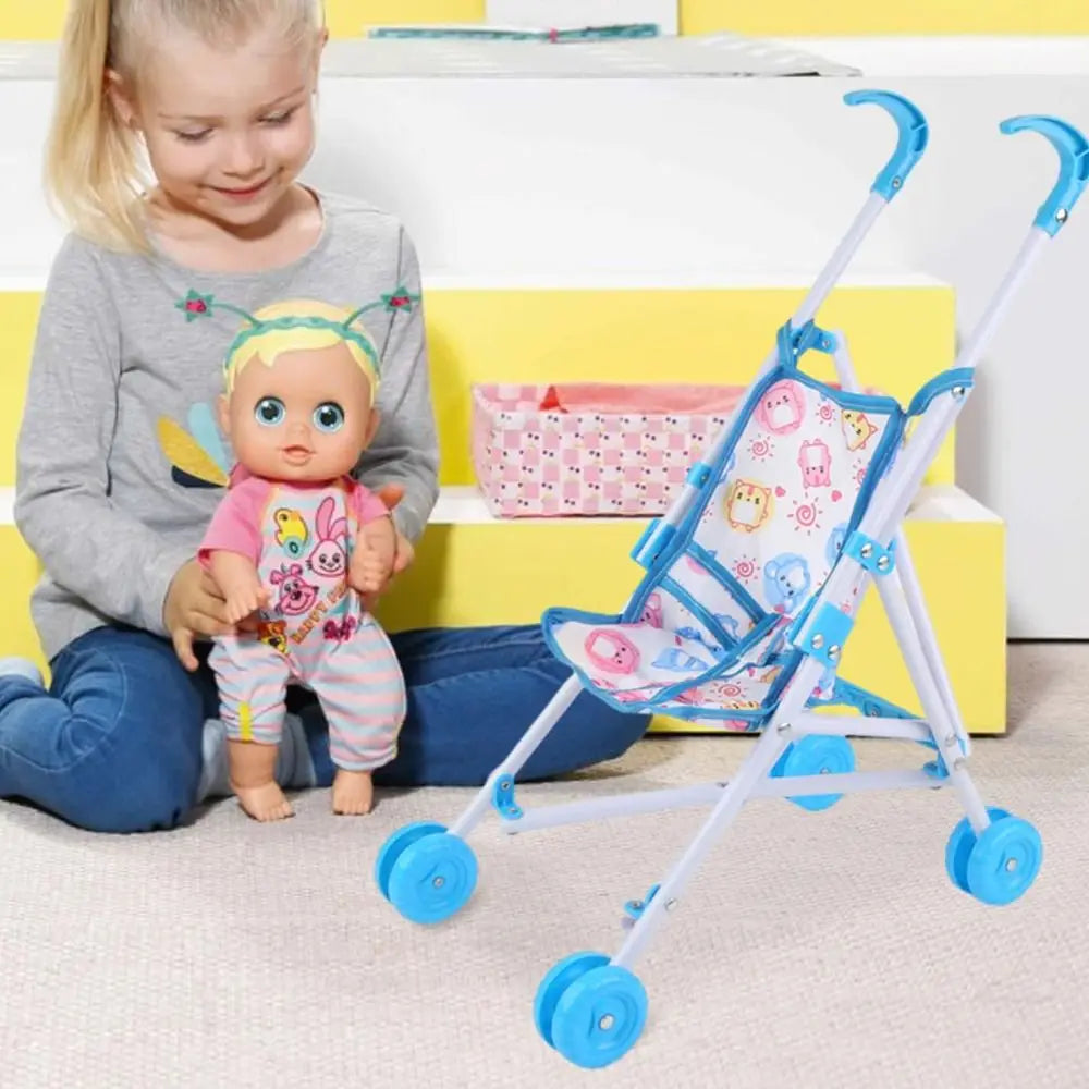Plastic Doll Pram Stroller – Kids Role-Play Toy | HIP Doll Pram Stroller HIP