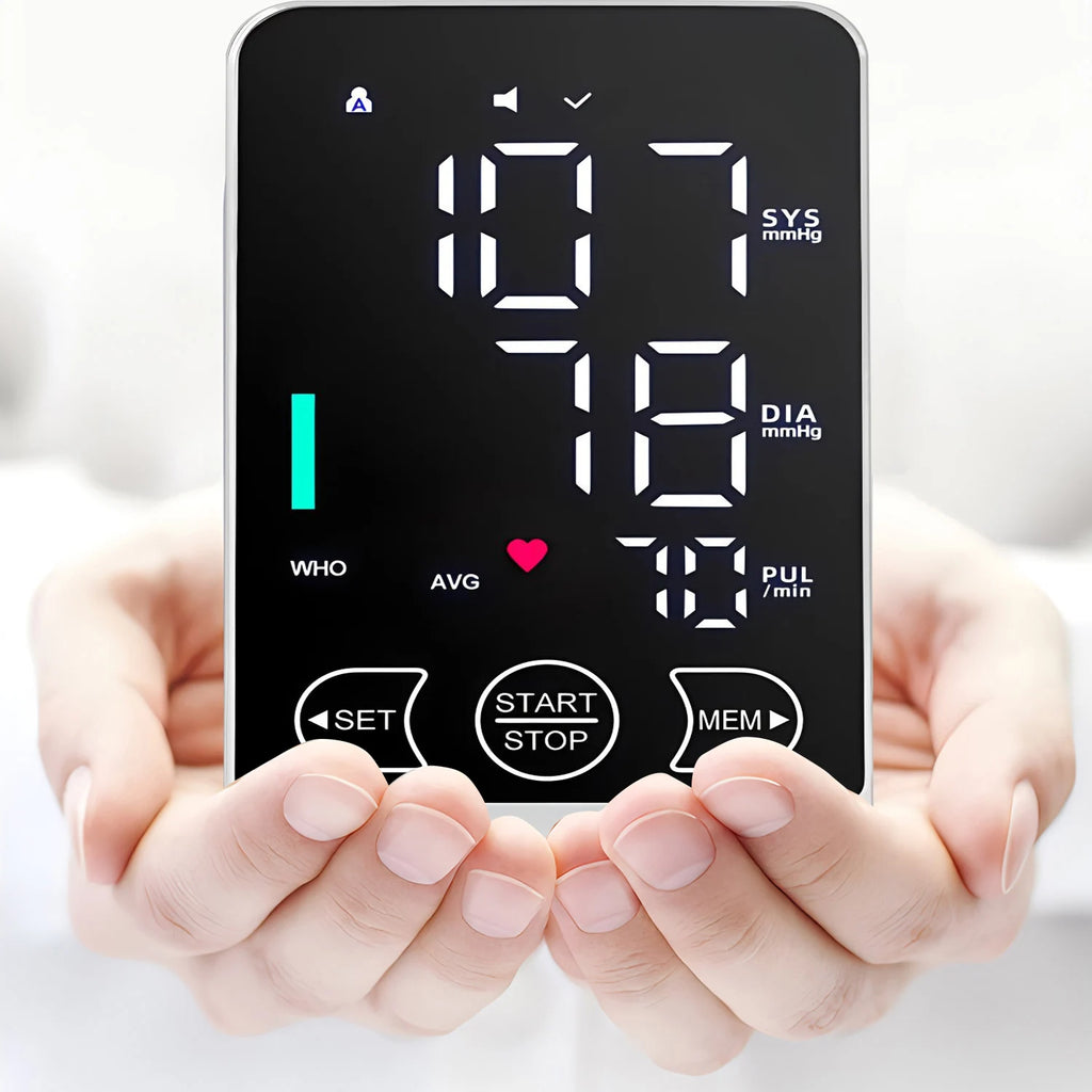 Rechargeable Digital Blood Pressure Monitor – Arm Cuff & Voice Blood Pressure Monitor HIP