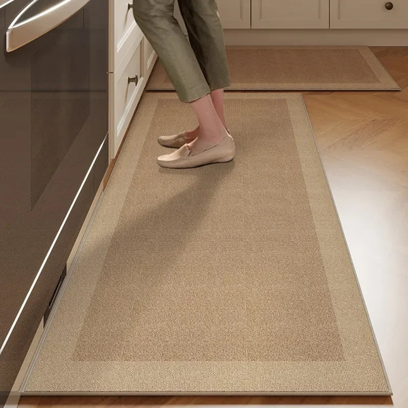 Non-Slip Kitchen Mat & Runner Rug – TPR Base, 100% Polyester Kitchen Runner Rug HIP FQ3802-QT 1pc 160x230cm