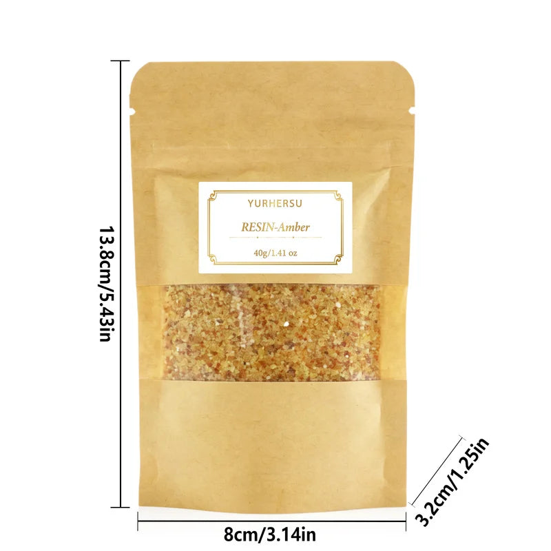 Amber Resin Incense – Natural Scented Resin for Home Fragrance Resin Incense HIP