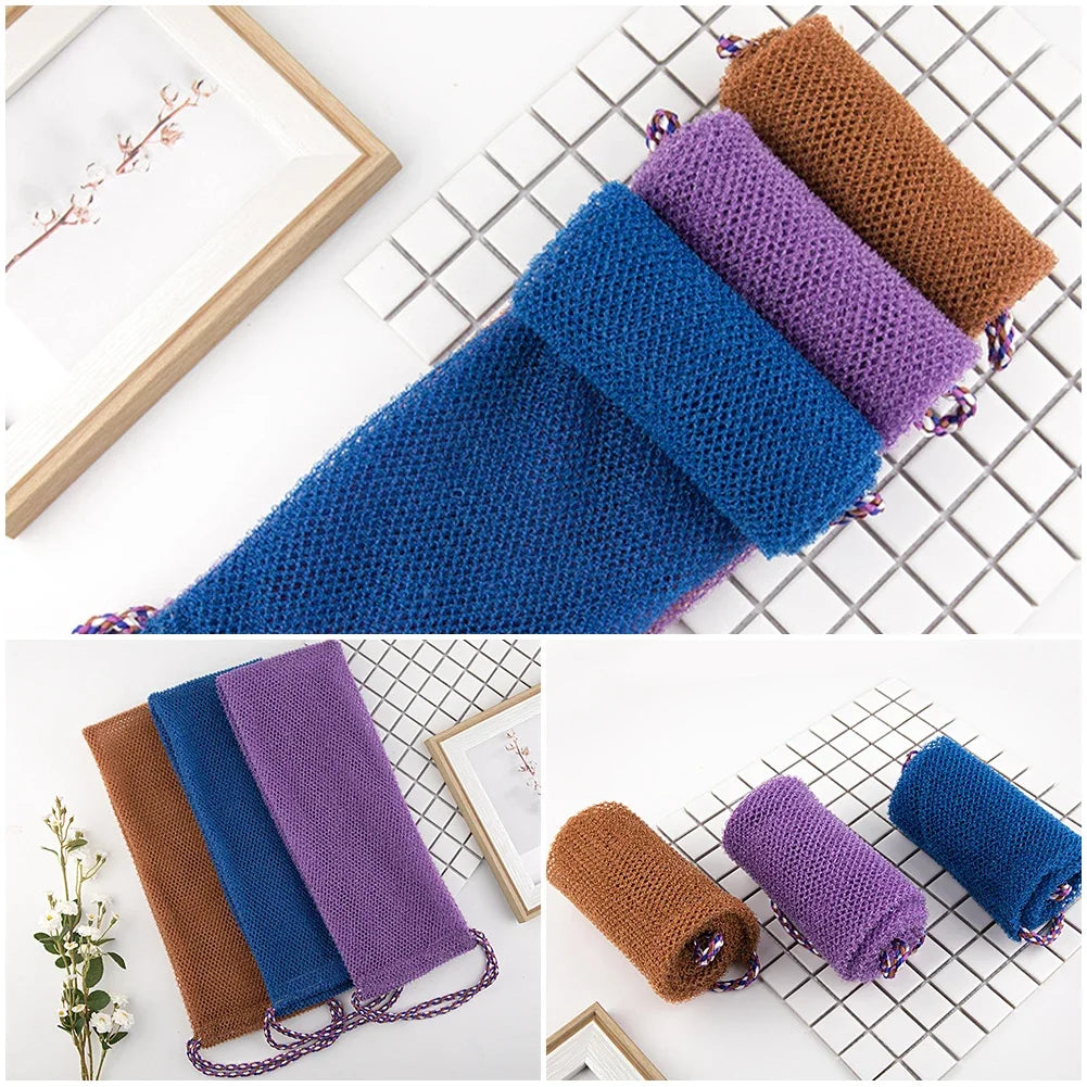 Africa Net Bath Towel Practical Painless Exfoliating Bath Towel Sauna Bath Towel Rubbing Back Strip Cleansing Skin Shower Puff HIP