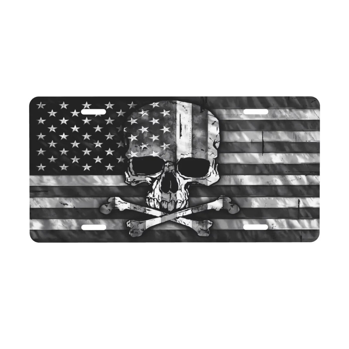 Eagle American Flag Aluminum License Plate – Weatherproof Decorative License Plate HIP 1