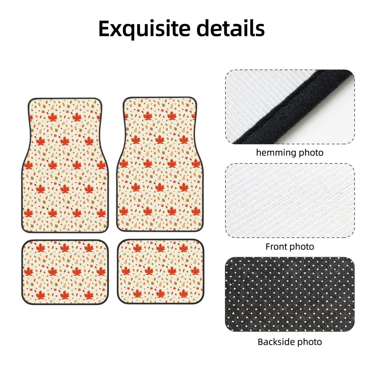 4-Piece Universal Car Floor Mat Set – All-Weather Liner Car Floor Mats HIP