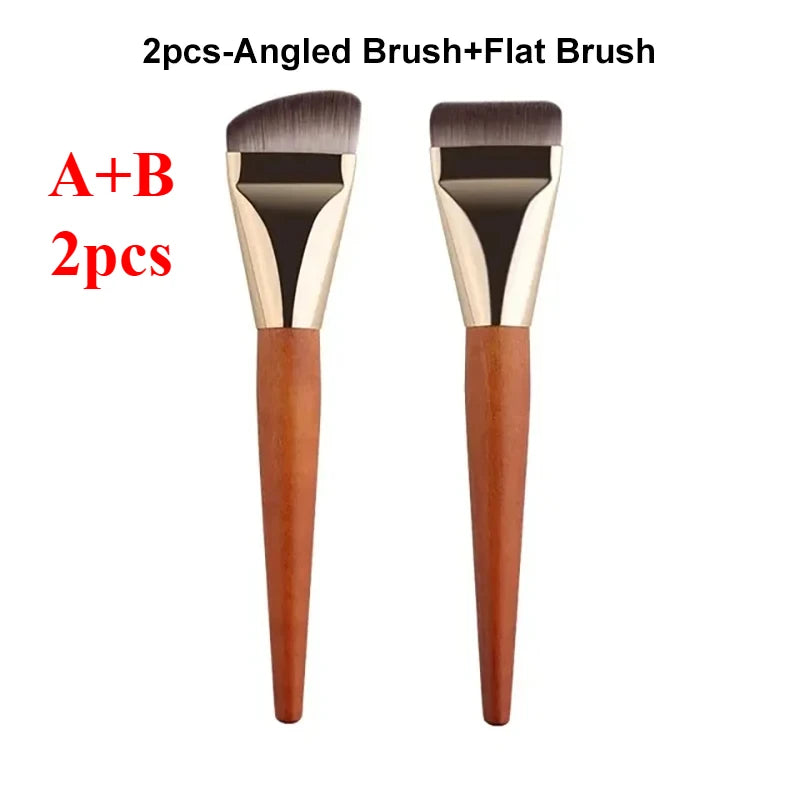 RUZOFO Super Thin Foundation & Concealer Brush Set 1–3 Pcs Foundation Makeup Brush HIP C704-AB 2pcs