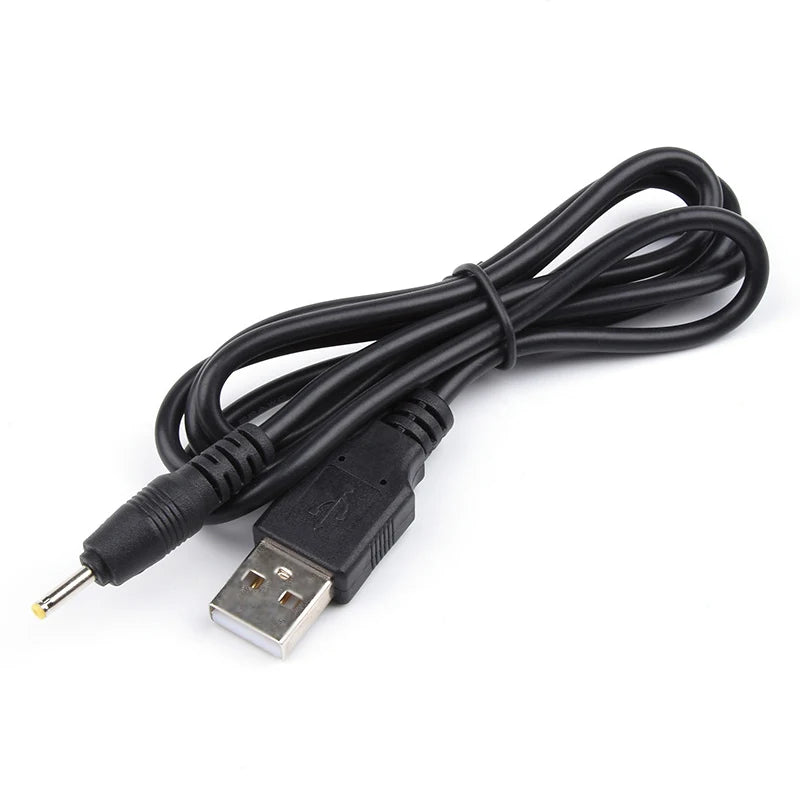 1m USB-A to DC 2.5mm x 0.7mm Power Cable – Black DC Power Cable HIP Default Title
