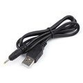1m USB-A to DC 2.5mm x 0.7mm Power Cable – Black DC Power Cable HIP Default Title