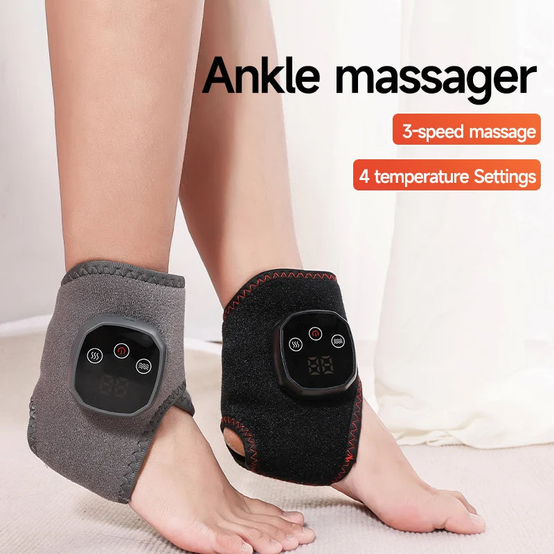 Heated Cordless Foot & Ankle Massager – Vibrating Wrap Pad Foot & Ankle Massager HIP