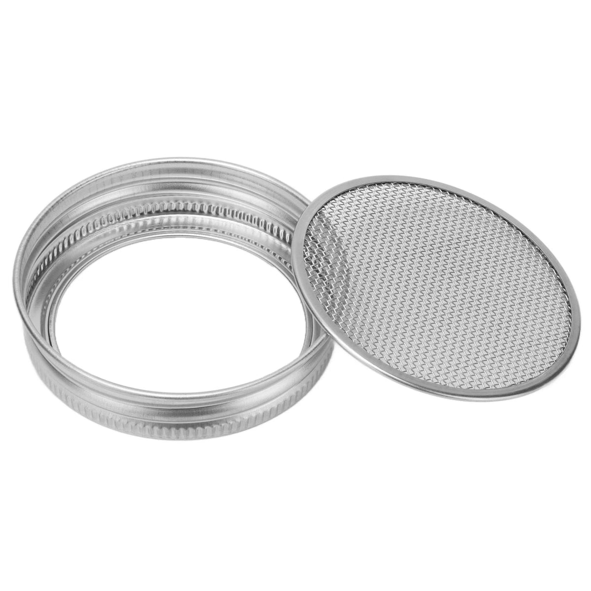 2Pcs Seed Sprouting Jar Filter Lids Stainless Steel Germination Accessory for Regular Mouth Jars HIP