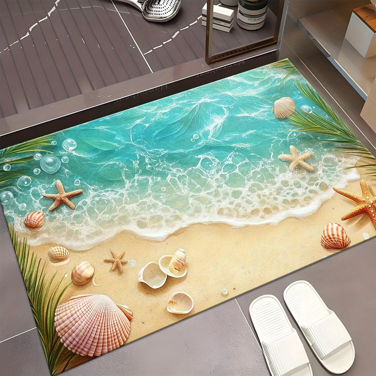 Coastal Lighthouse Doormat – Non-Slip Washable Floor Mat Decorative Floor Mat HIP 1 40x60cm-Felt