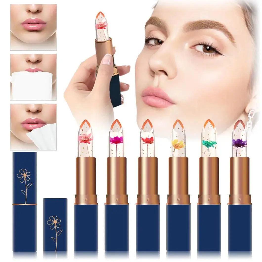 MIRSIST Color-Changing Jelly Flower Lipstick & Moisturizing Lip Balm Jelly Flower Lipstick HIP