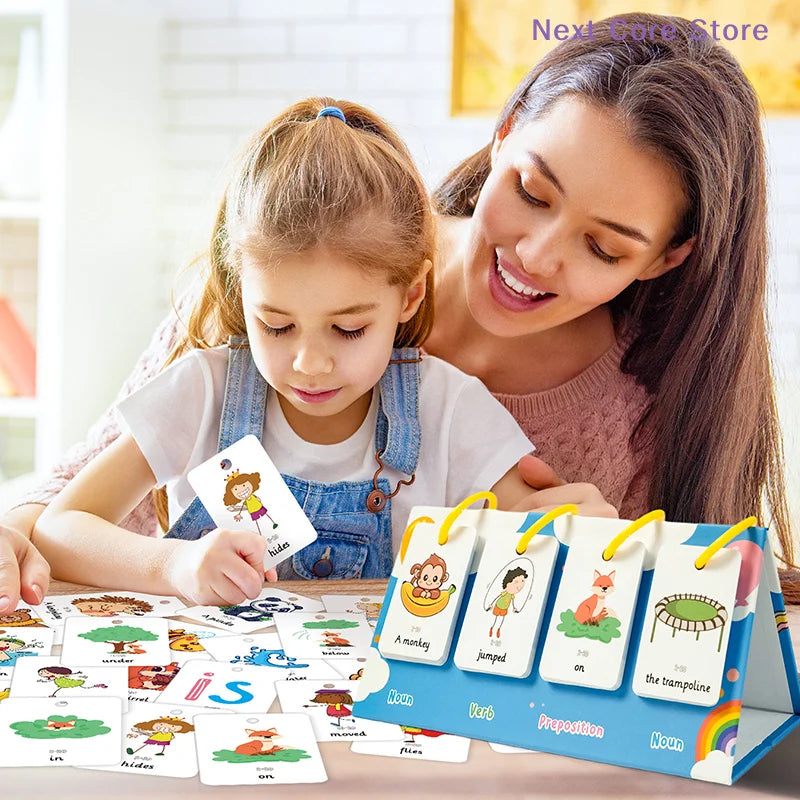 Sentence-Building Flip Chart – 78-Card Vocabulary Learning Kit Educational Learning Kit HIP