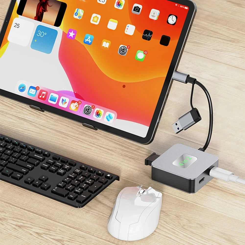 4-in-1 USB-C Hub USB 3.2 Multiport Adapter – 10Gbps USB Hub Adapter HIP