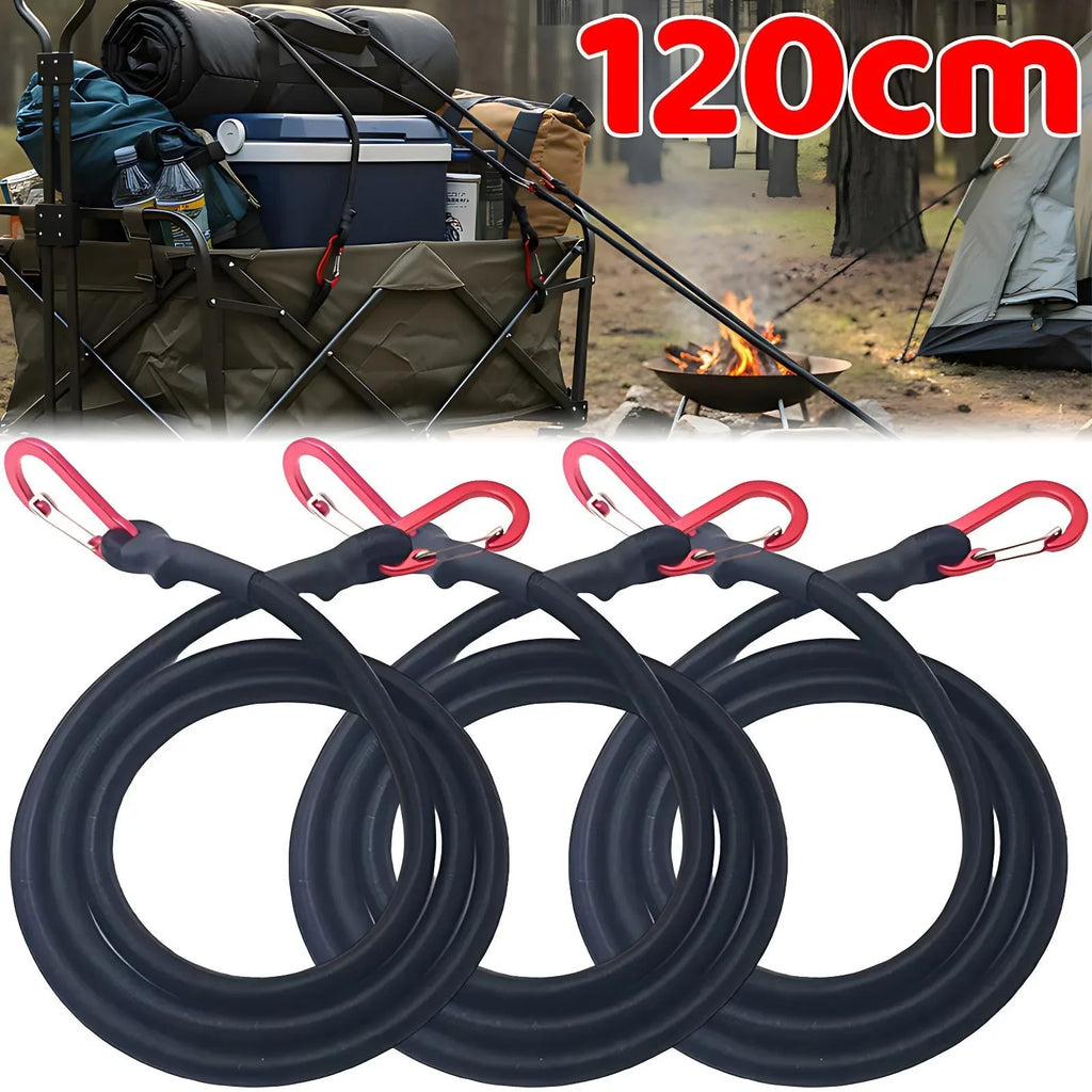 Heavy Duty Bungee Cord with Aluminum Alloy Carabiner Hooks Bungee Cord Strap HIP