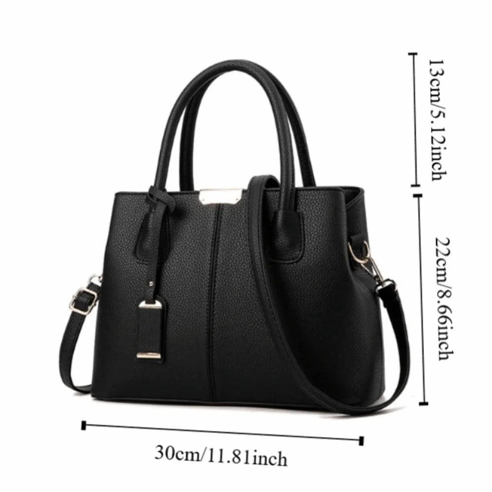 PU Leather Women's Crossbody Shoulder Bag – Large Capacity Tote Crossbody Handbag HIP