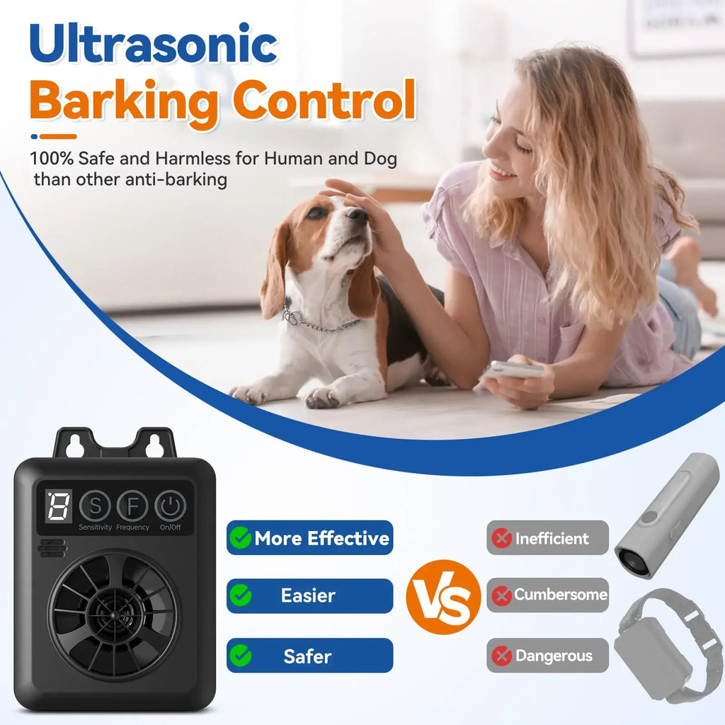 Ultrasonic Bark Control Device – 4 Modes, 50FT Waterproof Bark Control Device HIP