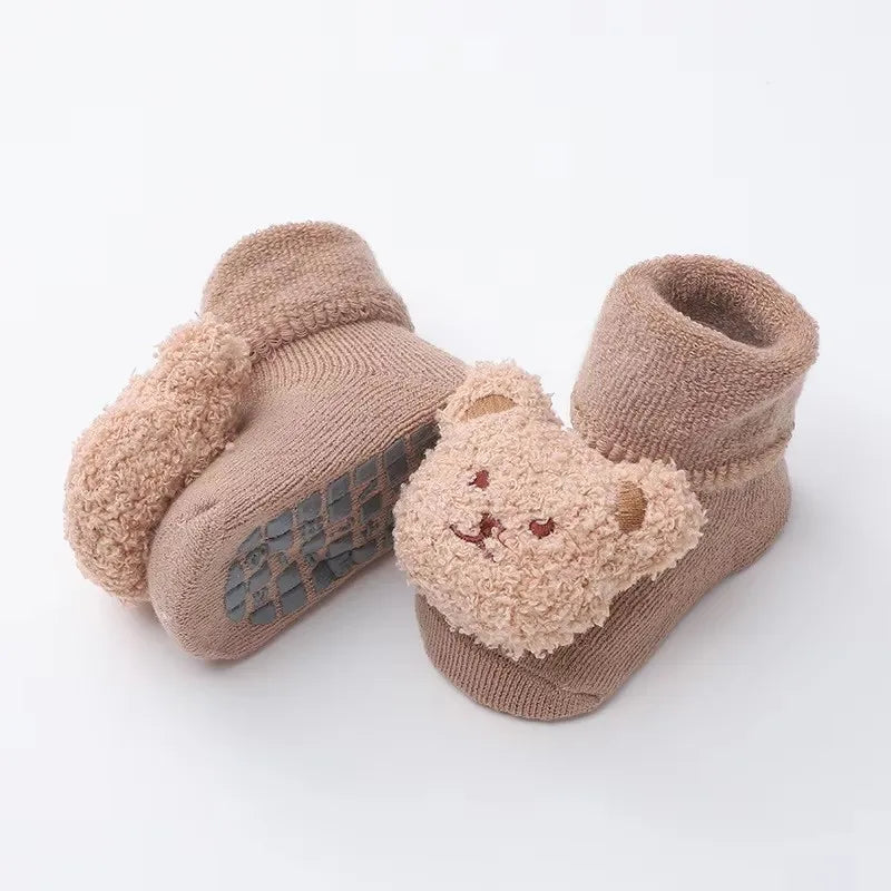 Baby Bear Anti-Slip Thicken Cotton Socks for Toddlers Toddler Socks HIP