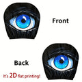2-Pack Goth Blue Eye Cartoon Car Headrest Covers | Universal Car Headrest Covers HIP 1