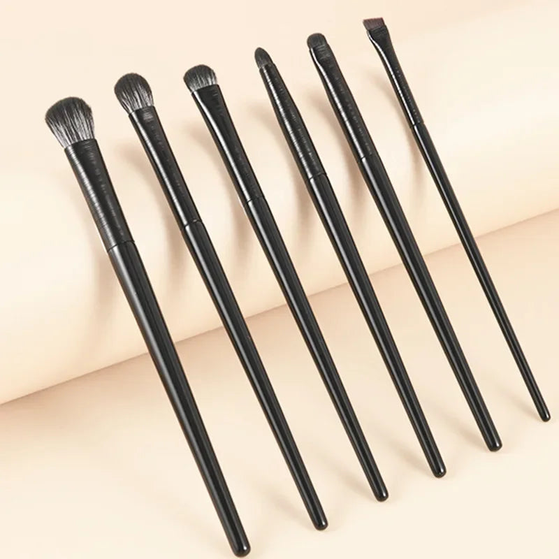 6-Piece Eye Makeup Brush Set – Eyeshadow, Liner & Brow Eye Makeup Brush Set HIP