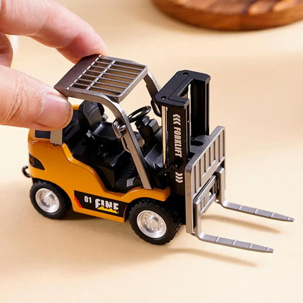 Forklift Friction Toy Vehicle Mini Engineering Remote Control Mini Rc Car 1:64 Desktop Alloy Simulation Interactive Children HIP