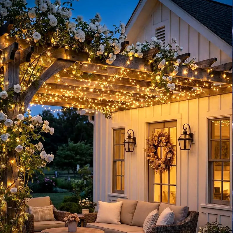 Solar Fairy String Lights 8 Modes IP65 Waterproof | Garden & Patio Solar String Lights HIP