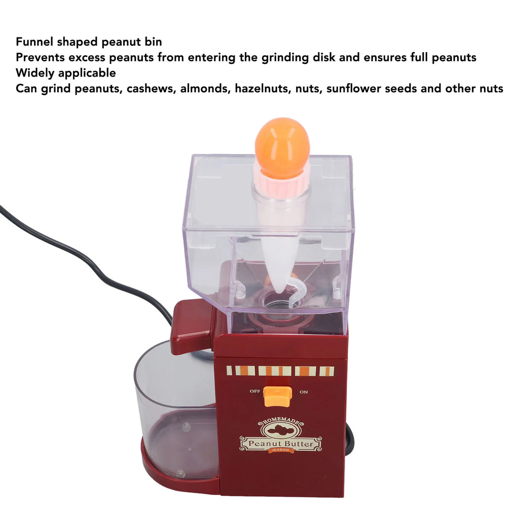 Peanut Butter Maker Home Electric Grain Grinder Anti Slip Sesame Sauce Mill Nut Butter Machine for Groundnut Almonds Cashews Haz HIP