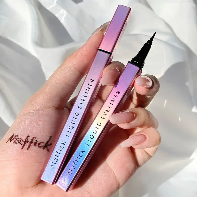 Eye Shadow Liner Combination cosmetics Black Pen Waterproof Is Not Blooming Eyeliner Pen Quick-drying Eyeliner Colorful Effect HIP