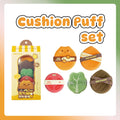 5-Piece Double-Sided Cushion Foundation Puff Set – Wet & Dry Makeup Sponge Puff HIP 5 pcs