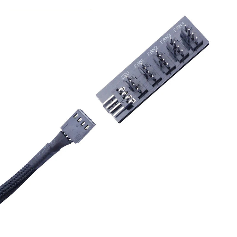 5-in-1 PWM Fan Hub Splitter 4-Pin Independent Power | OULLX PWM Fan Hub Splitter HIP