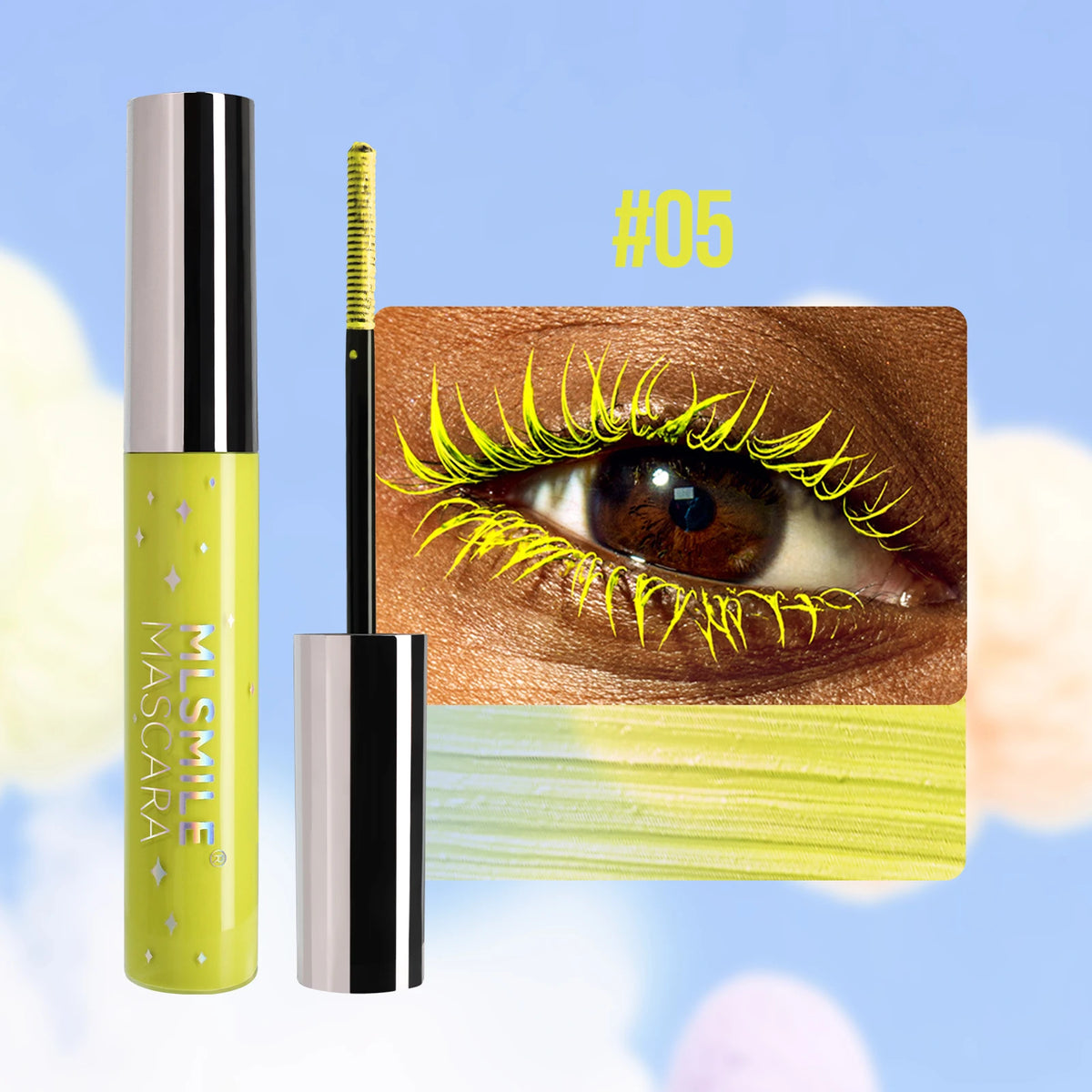 MLSMILE Glitter Pearlescent Mascara – Waterproof & Volumizing Glitter Mascara HIP sku5
