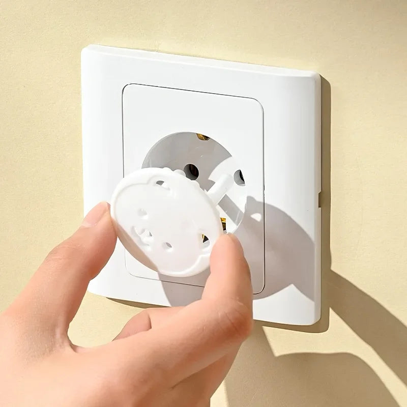 Cartoon Bear EU Outlet Plug Covers – Baby Safety 5/10 Pack Baby Safety Cover HIP