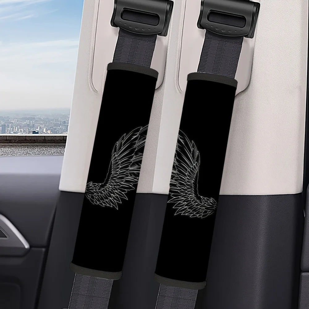 2-Pack Wing Car Seat Belt Covers – Universal Stylish Fit Seat Belt Cover HIP