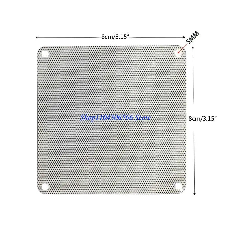 PVC Computer Fan Dust Filter Mesh 8–14cm – 5-Pack PC Fan Dust Filter HIP 80mm CN