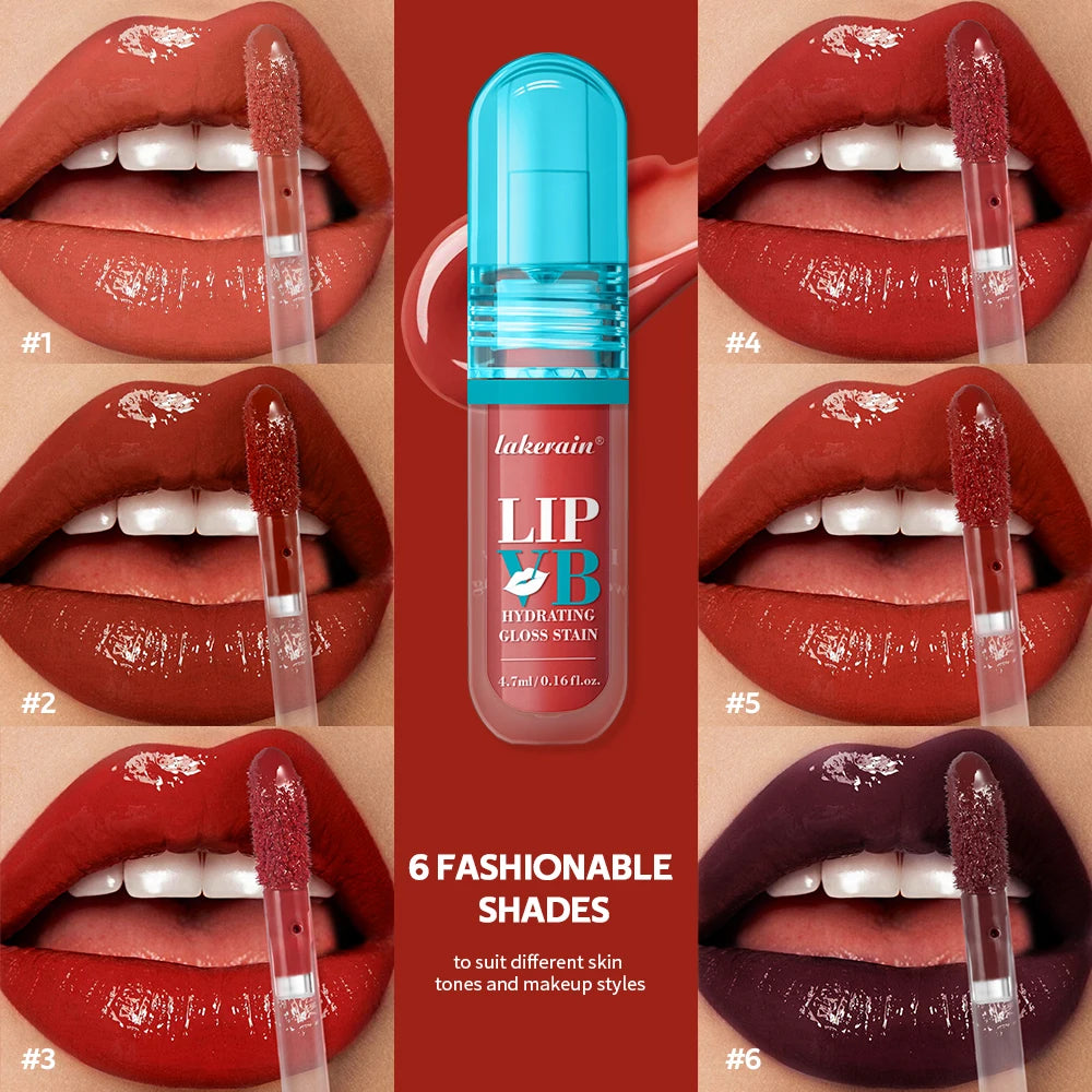 Lip Stain Vb Hydrating Gloss Stain 12HR Hydration Long-Lasting Moisturize Nourish Lips Hydra Honey Instant Glossy Wetness Makeup HIP