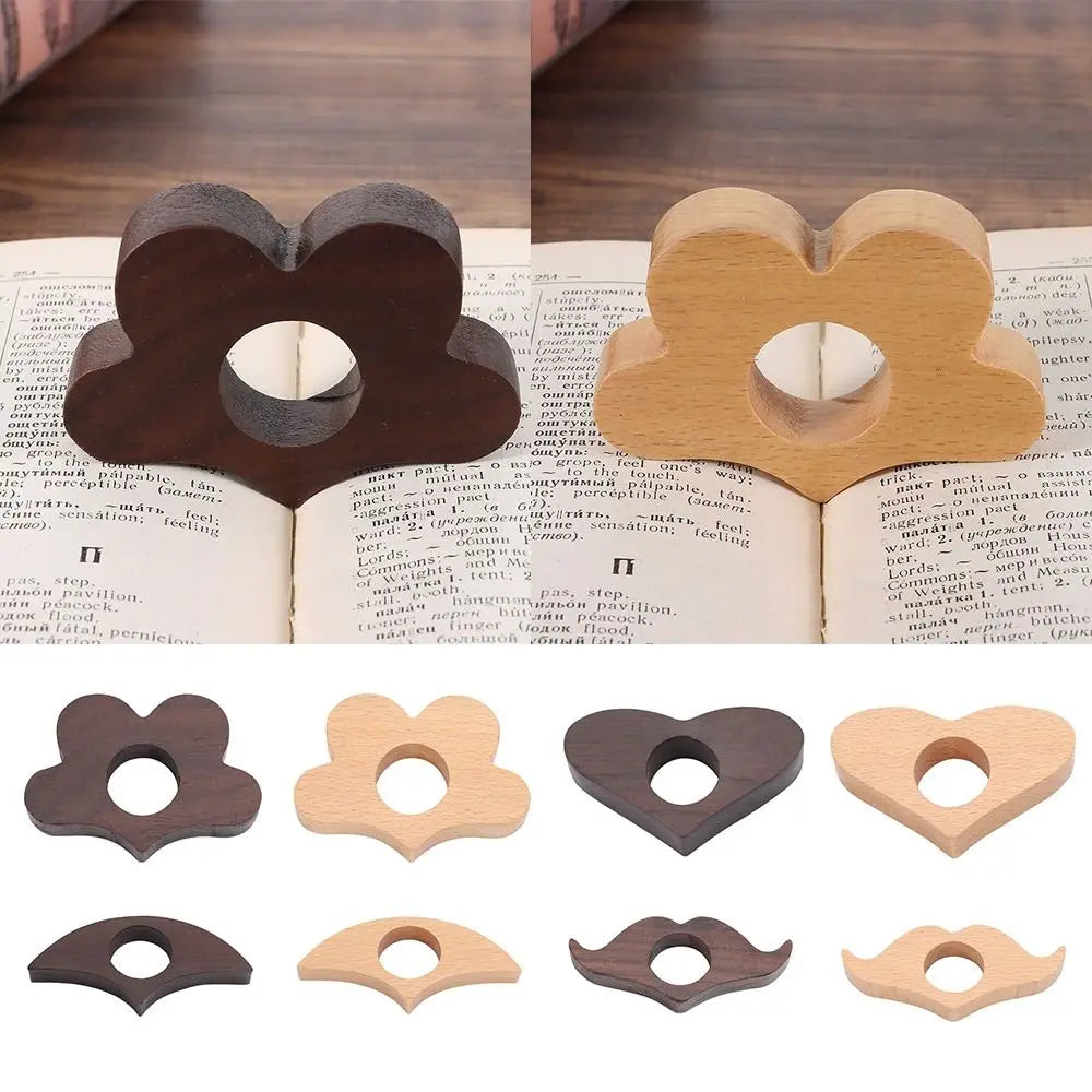Wooden Thumb Bookmark Ring – One-Hand Reading Tool Thumb Bookmark Ring HIP