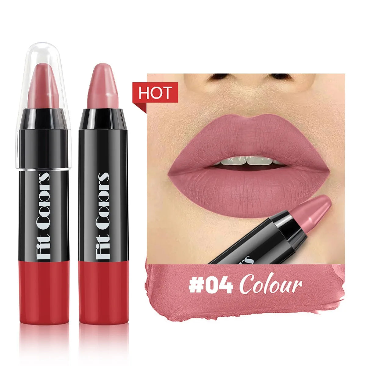 Matte Brown Lip Liner Pencil Lip Outline Contouring Lasting Waterproof Lipstick Crayon Pigments Moisturizing Lip Balm Cosmetics HIP 04
