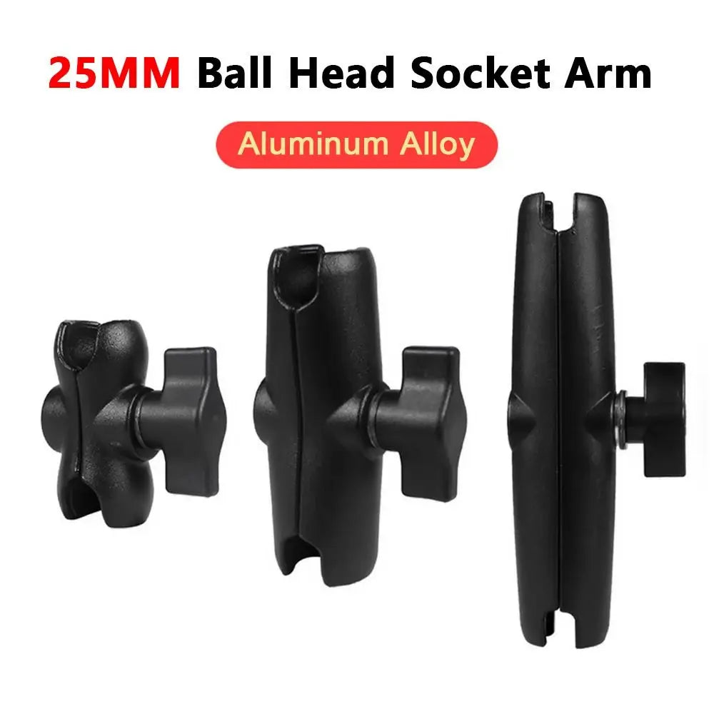 Aluminum Alloy Double Socket Arm 1" Ball Head Mount Adapter Camera Mount Arm HIP